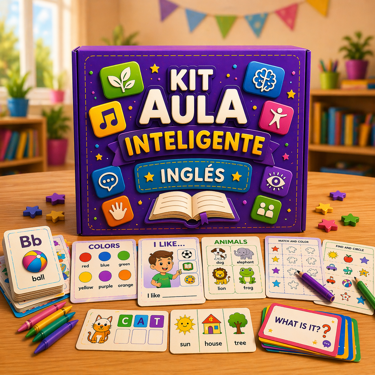 KIT AULA INTELIGENTE INGLÉS + 4 BONUS DE REGALO 🎁